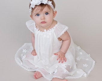 Satin Chiffon Backless Flower Girl Dresses, Lace Popular Little Girl Dresses, D992 main image 1