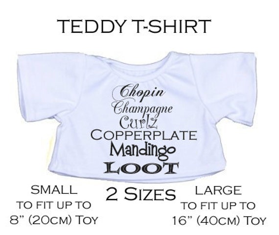 personalised teddy bear t shirt replacement for personalised teddy bear t shirt replacement for