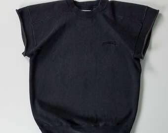 Levi Strauss Cut Off Sleeves Sweater Size Medium Made In USA
