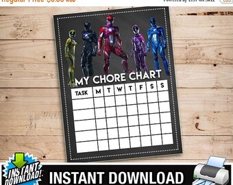 Power rangers labels | Etsy