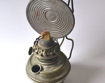 Very Old Miniature Kerosene Lamp, Suitable for Parts or Repurpose, Late 1880s, Vintage Decor
