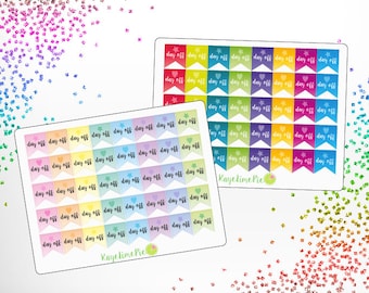 Day Off Flag Planner Stickers