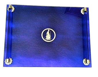 Deco Cobalt Blue Vanity/Bar Tray