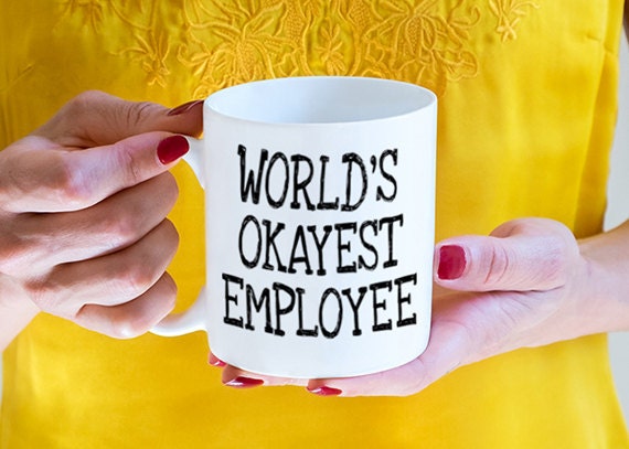 World's Okayest Employee Mug Funny Coffee Mug M149