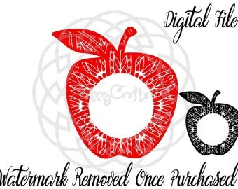 Unique apple stencil related items | Etsy