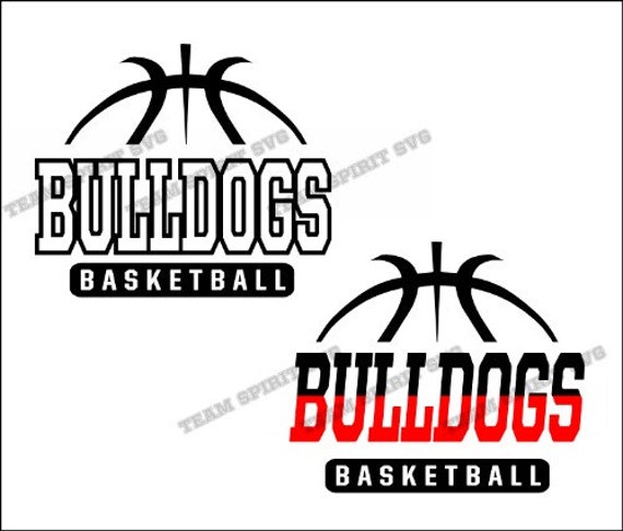 Bulldogs 2 Basketball Outline Download Files SVG DXF EPS