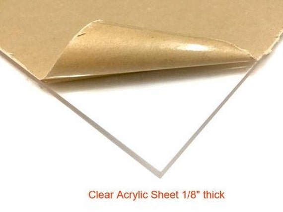 Clear Acrylic Plexiglass Sheet 1/8 Thick