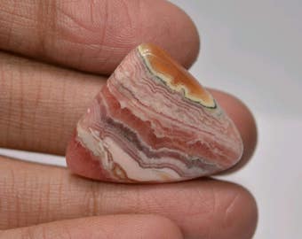 Rhodochrosite Cabochon Pear..25.15x31.20x4.75mm..37.55cts... A#1590