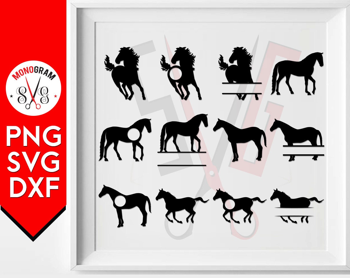 Download Horse Monogram Svg - Layered SVG Cut File - Creative Free ...
