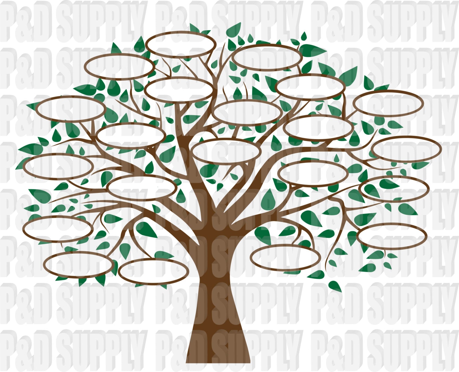 Family Tree 21 SVG DXF Digital cut file for cricut or