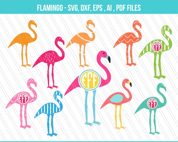 Download Flamingo SVG Flamingo monogram Flamingo Clipart Flamingo