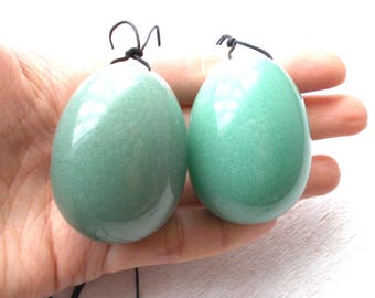 Jade Yoni Egg Jade Eggs Drilled Yoni Eggs Crystal Healing Stone Egg, Fertility Crystals for Kegel Exercises