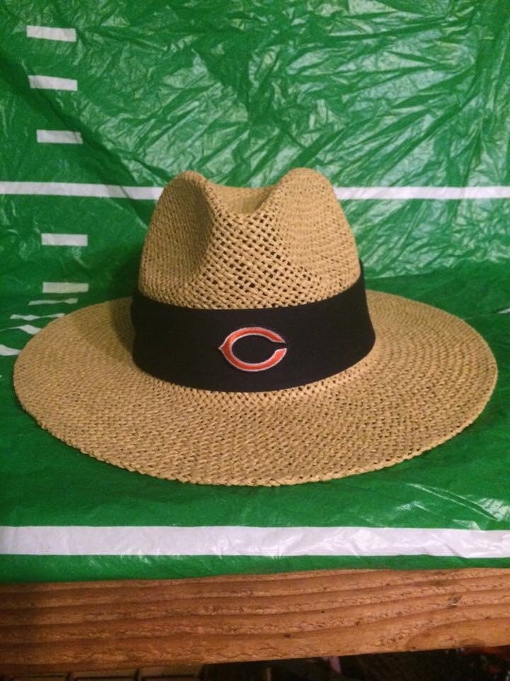 Chicago Bears straw hat safari style