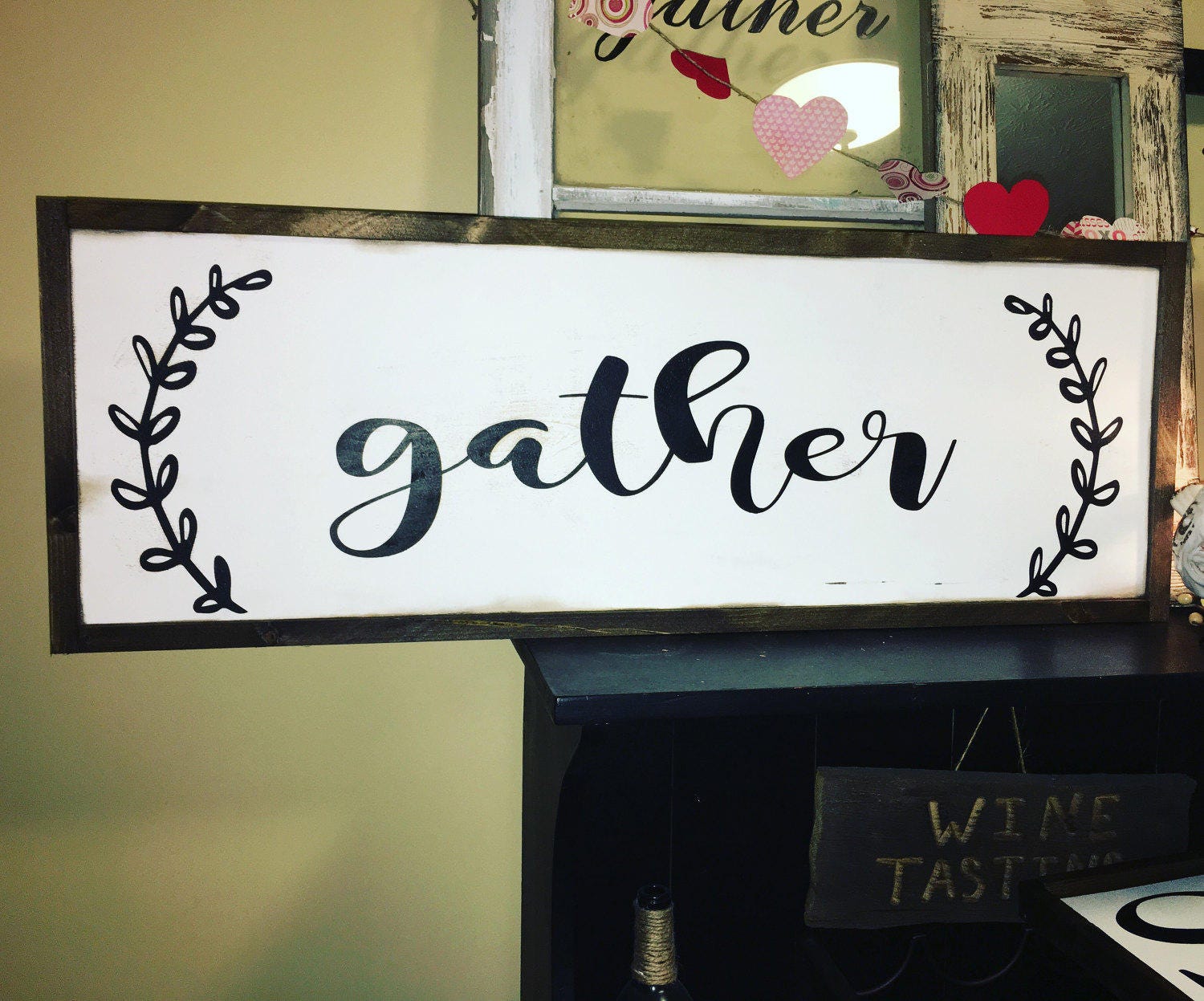 Gather Sign Gather Framed Gather Sign Large Gather Sign