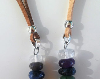 Seven chakras Necklace- Boho jewelry-Protection necklace - natural stones- Collar 7 Crakras- Collar piedras naturales- Healing necklace-