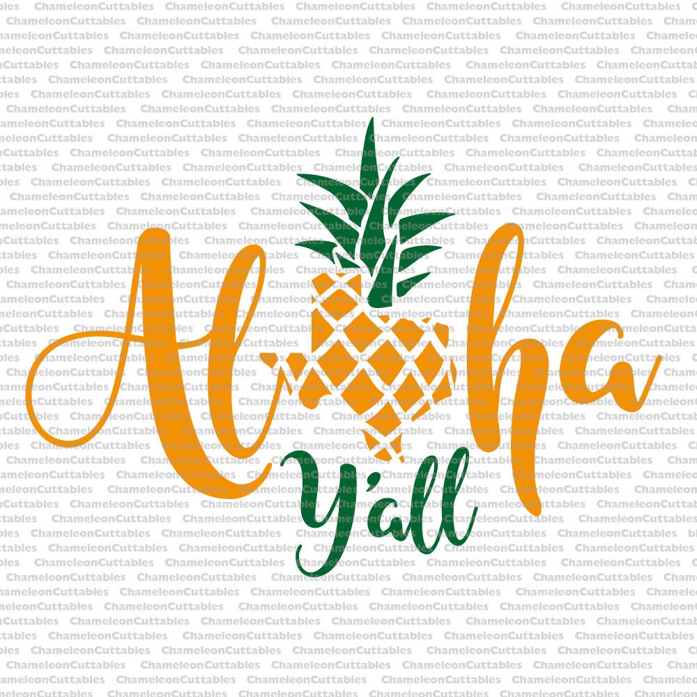 Download aloha y'all pineapple Texas summer beach shirt svg