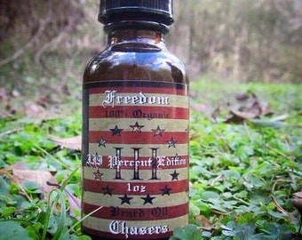 Freedom Chasers Organic & Natural Beard Oil III Percent Edition 1 oz Bottle