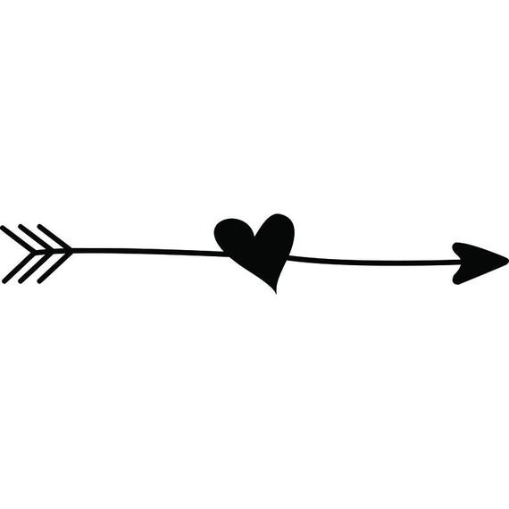 Download Arrow Heart Love Ding Doodle Line Break Cute .SVG .EPS .PNG