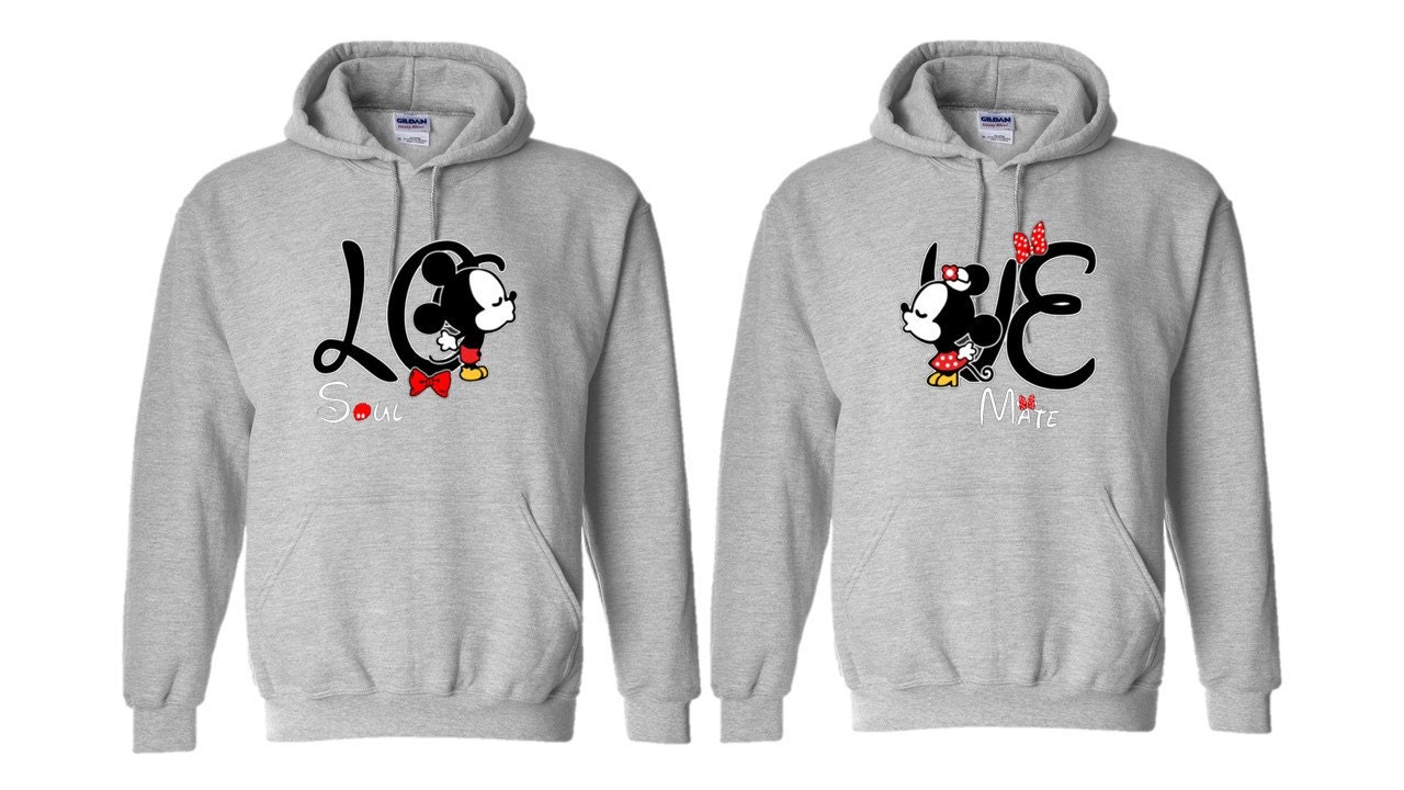 perfect match disney couple hoodies