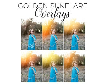 Sunflare Overlays | Photoshop overlays, sunflares, sunflare actions, photoshop actions, sunburst overlays, presets, golden actions