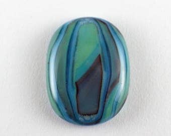 Stained Glass Cabochon - Blue Green Purple