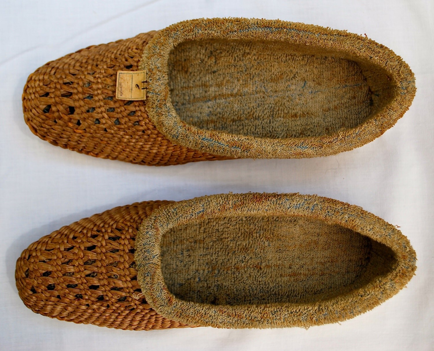 straw slippers