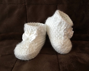 Newborn Booties, Baby Booties, Newborn Crochet Booties, Baby Crochet Booties