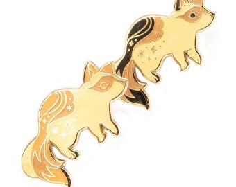 Ghost Raccoon Glow In The Dark Enamel Lapel Pin Badge / Artist Series pin by Teagan White / Cute Spooky Dead Animal Friend Forest Halloween