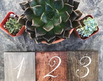 Wooden Table Numbers, Wedding Decor, Table Numbers, Wedding Table Numbers, Table Decor, Rustic Table Numbers, Wedding Reception Decor