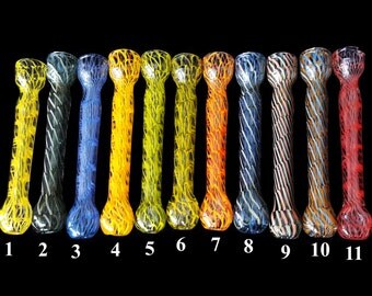 Color Glass One Hitter, Cigarette holder, handblown glass pipe, glass chillum, glass chillum one hitter, chillum, glass one hitter pipe art
