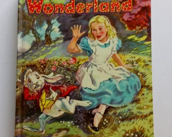 1955 Alice in Wonderland Through the Looking Glass by Lewis Carroll 1955 Hardcover Printed In USA