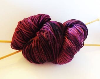 Indie Dyed Yarn, Hand Dyed Yarn, Indie Dyed Sock Yarn, Fingering Yarn, DK Yarn, Geek Sock Yarn, Tonal Yarn, Worsted Yarn | Jokers Jacket