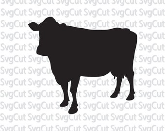 Cow SVG, Farm animal cow, Digital monograms, Digital clipart, Cow silhouette, Vector Clip Art Commercial & Personal Cricut,Cameo,Silhouette
