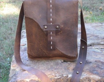 Messenger Ipad leather bag