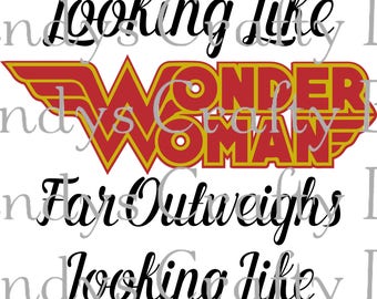 SVG and DXF Because Looking Like WonderWoman far outweighs