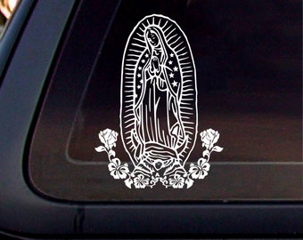 Virgin mary decal | Etsy