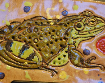 Frog ceramic tile | Etsy
