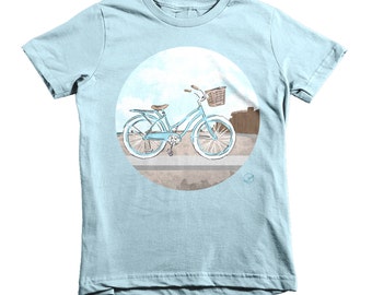 Items similar to Blue Beach Bicycle with Basket - 8x10 Polaroid Print ...