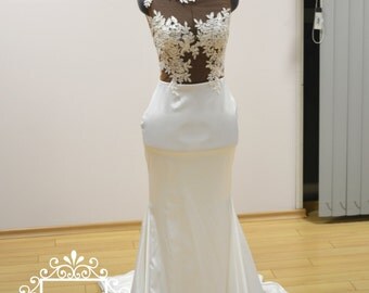Wedding Dress/Prom Dress/ Lace Mermaid Bridal Dress/Mermaid Wedding Dress