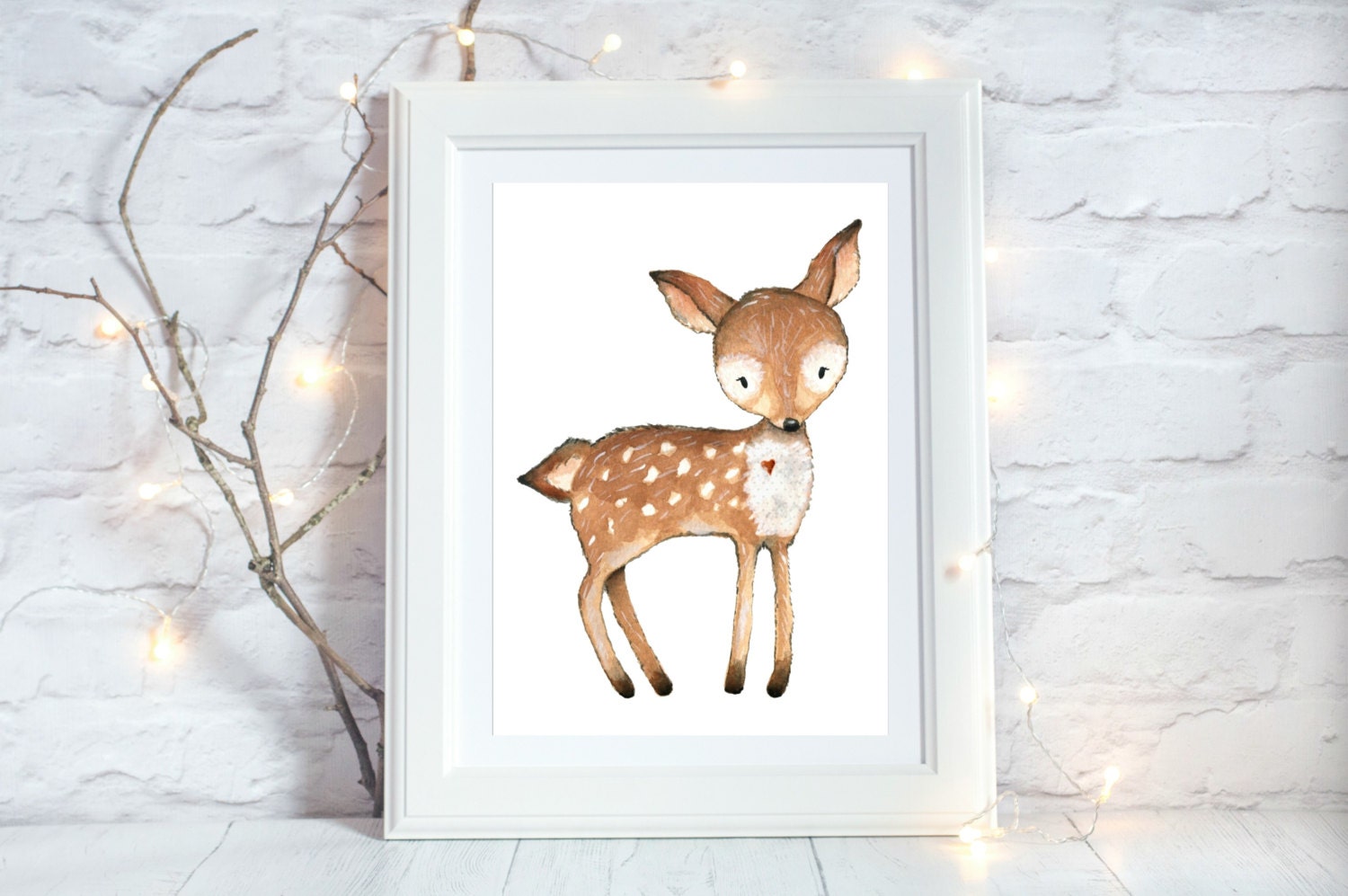 Woodland Nursery Decor Deer Printable Deer Nursery Decor