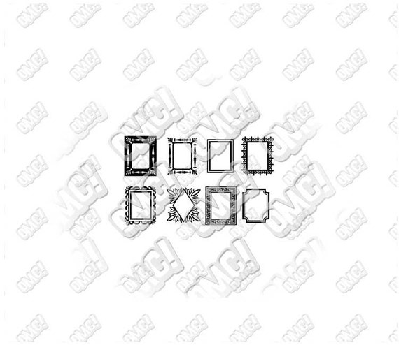 Download Square, Rectangle and Diamond Monogram Frame svg dxf eps ...