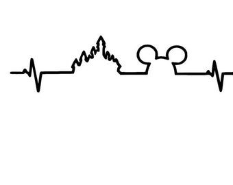 Heartbeat of a DISNEY ADDICT; Quality Vinyl Decal; Disney Yeti Decals, Disney Car Decals, Gifts for Disney Addicts, Christmas Gifts!
