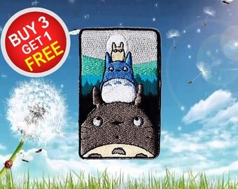 My Neighbor Totoro Patches Totoro Patches Patch Iron On Patch Embroidered Patches