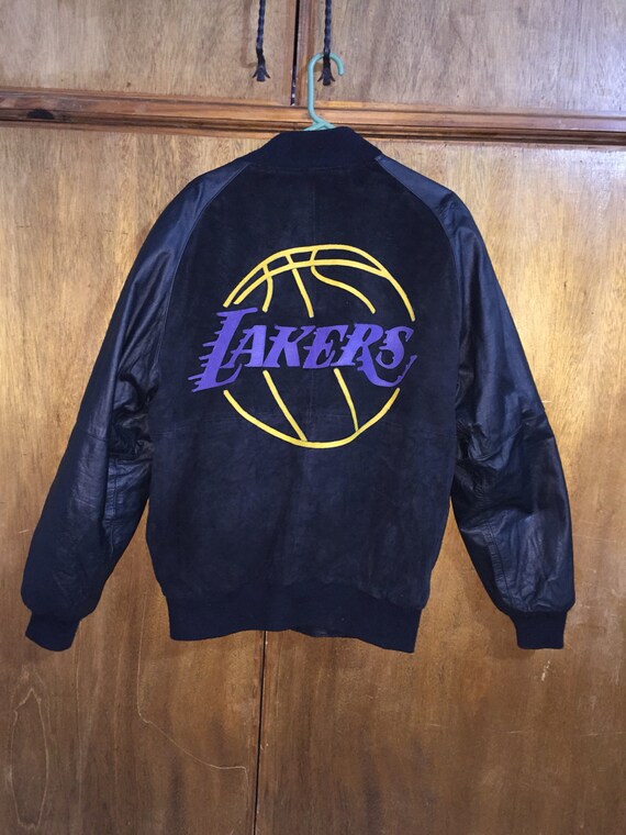 Vintage Starter Lakers Leather Jacket