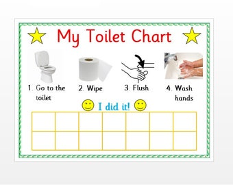 Potty training chart Etsy