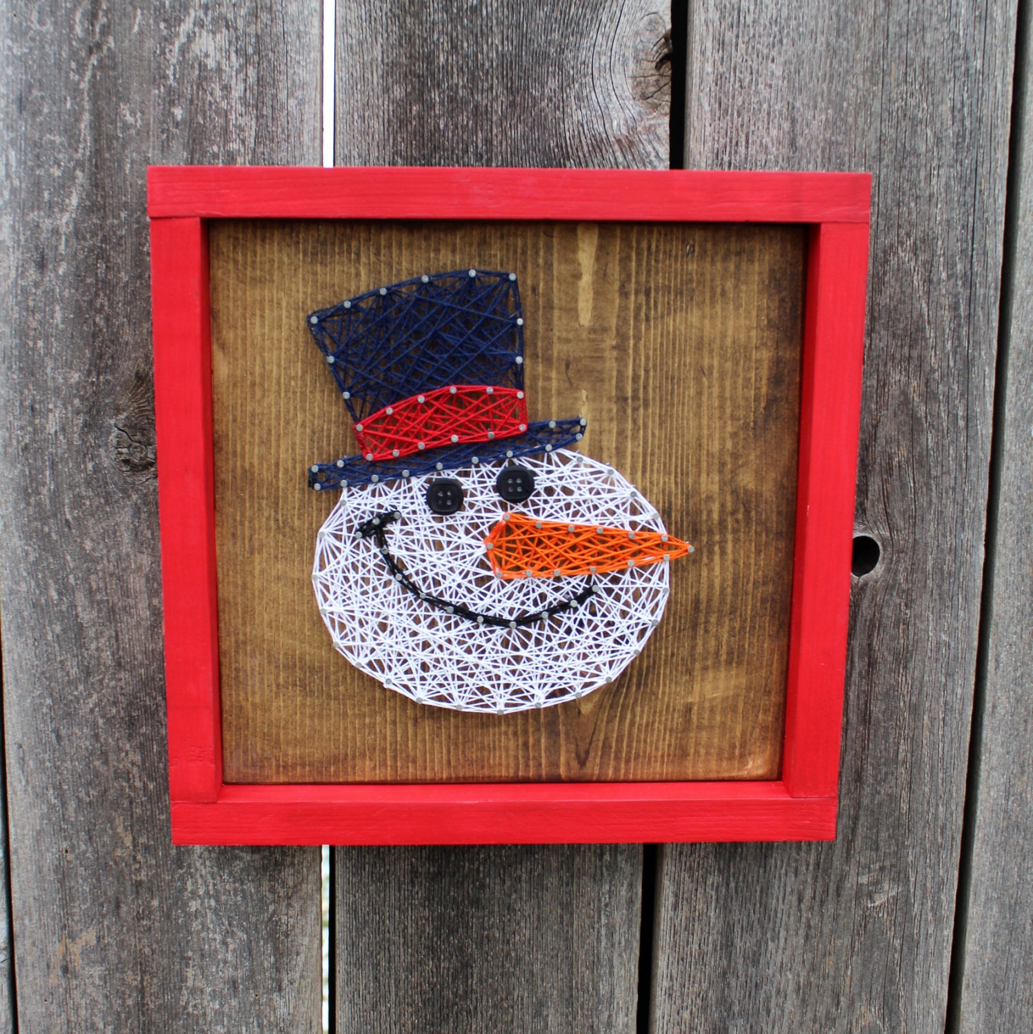 Snowman String Art