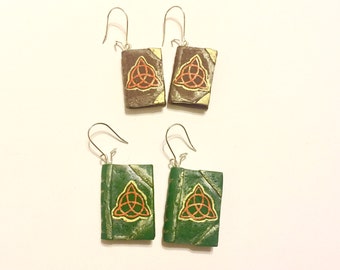 Charmed Book Earring | Book of Shadows Earrings | Charmed TV series Inspired Book of Shadows Earrings | Charmed Symbol Earrings | Spell Book