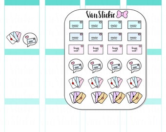 Doodle Set - Happy Mail Planner Stickers | VSD 004