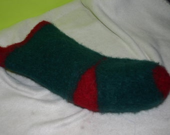 Handknit Felted Stocking Wool