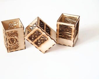 Wooden Candle Holder / Wooden Lantern / Laser cut Candle holder / Home remodeling / Tea light / Romantic / wedding tea light/ holder